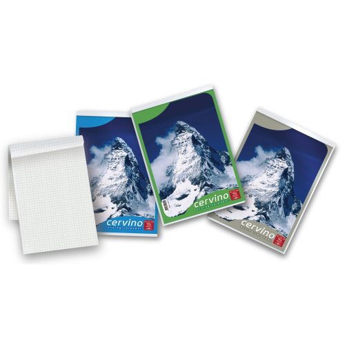 PIGNA CERVINO BLOCCO A6 50 GR QUADRETTI 5 M COLORI ASSORTITI 50 FOGLI CONF 20 Pz.